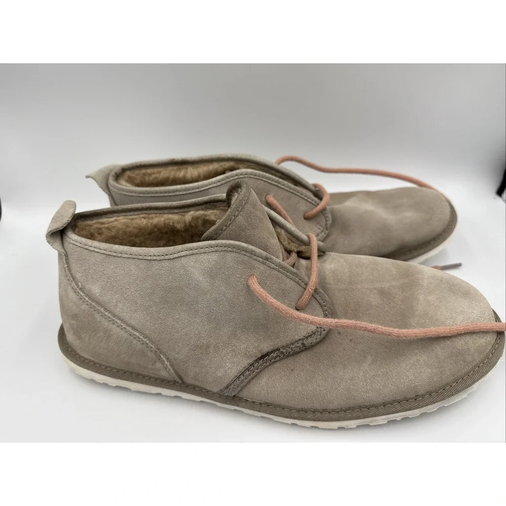 Size 10 Mens UGG Maksim Tamarind Ankle Chukka Suede Wool House Shoes Boots Used